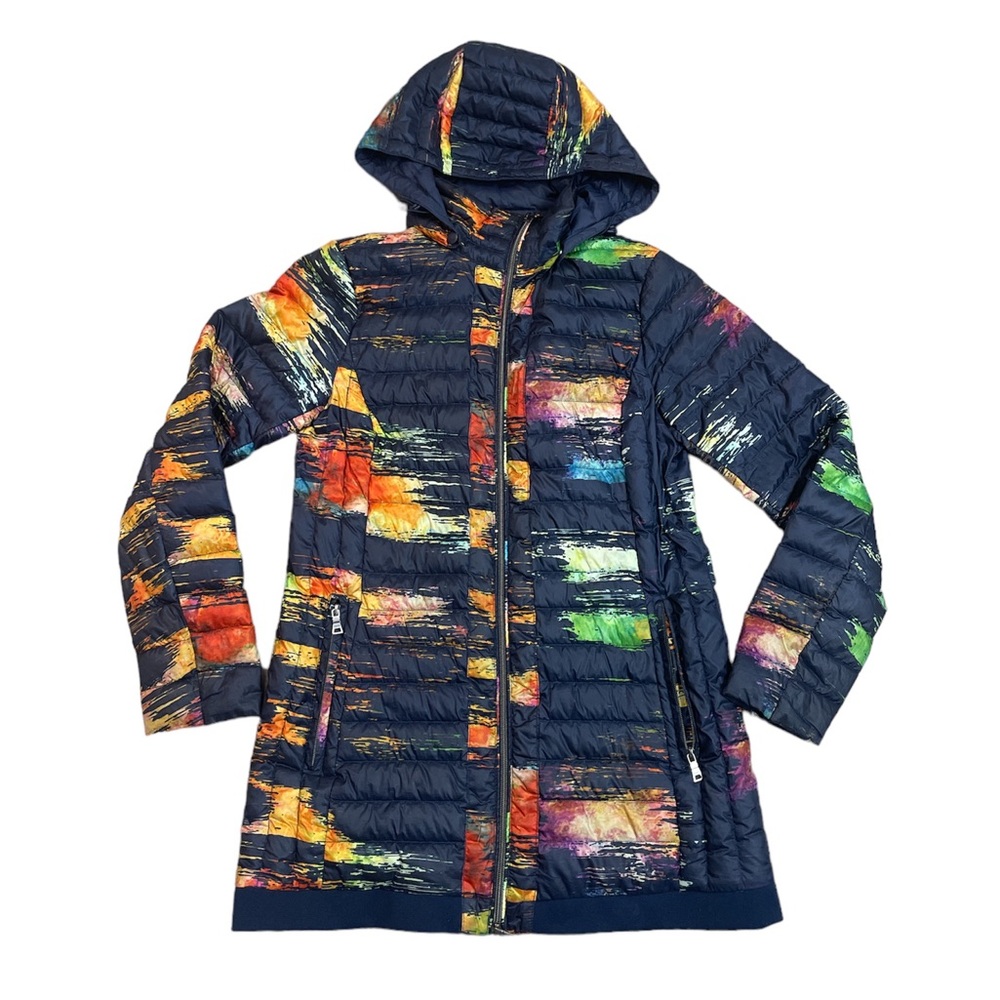 Preston & York Down Coat Packable Puffer Hooded Colorful Size Small
